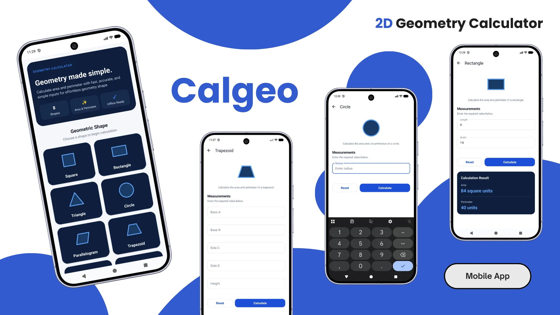 Calgeo - 2D Geometry Calculator - Preview 1
